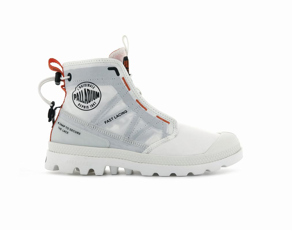 Palladium Pampa Travel Lite Mens Boots White Australia [ONBIFL-465]